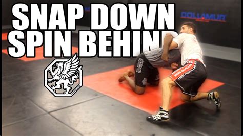 Snap Down Spin Behind Wrestling Technique Youtube