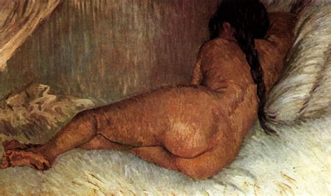 Nude Woman Reclining Painting By Vincent Van Gogh Fine Art America