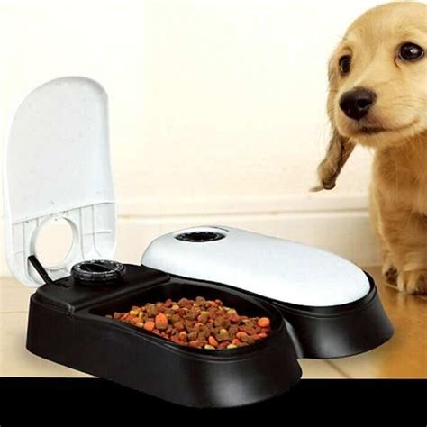 What is the healthiest dog food? Automatic Pet Feeder 2 Meals Dog Cats Kitten Puppy Wet Dry ...