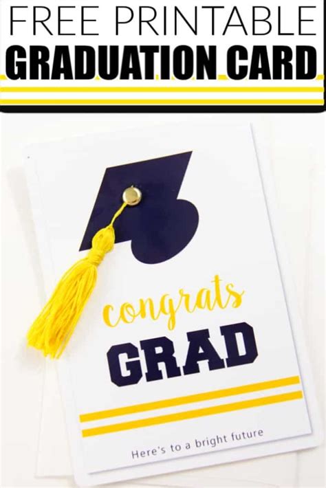 Printable Graduation Name Card Template