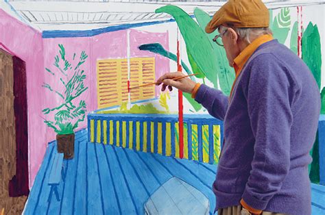 El Pintor Inglés David Hockney Y La Revisión De La Acuarela Artelista