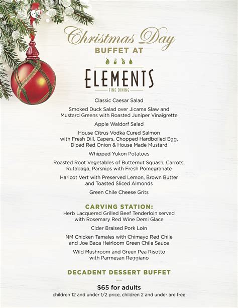 Non traditional christmas day dinner | playbestonlinegames from www.playbestonlinegames.com. Christmas Dinner Buffet at Elements - Angel Fire Resort