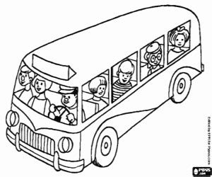 Omalovánky Autobusy omalovánky 2