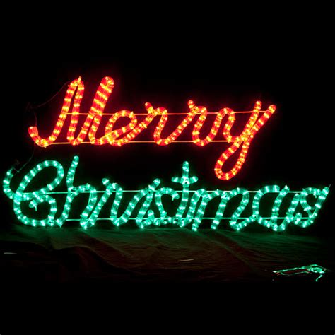 Led Animated Merry Christmas Motif Rope Light