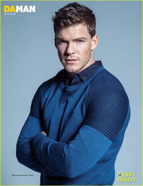 Alan Ritchson Bares Ripped Shirtless Body For Da Man Mag Photo