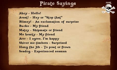 Pirate quotes from both true and fictional swashbucklers danielle dahl, lead contributor. Pirate Phrases And Quotes. QuotesGram