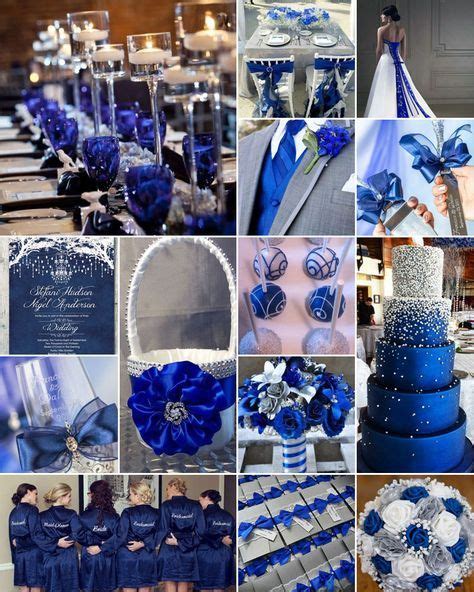 Royal Blue White And Silver Weddings Royal Blue Wedding Theme