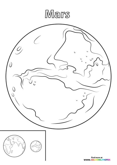 Mars Coloring Pages For Kids