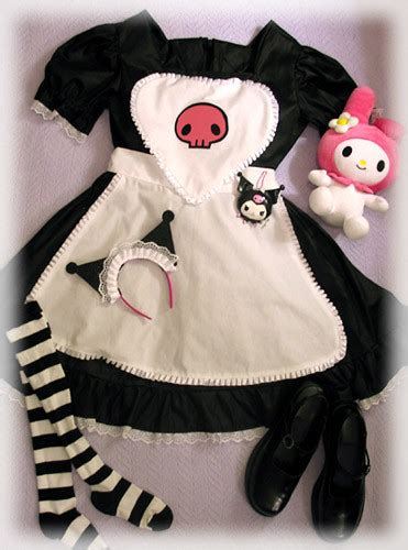Kuromi Maid Costume I Made This Outift For A Party My Frie Flickr