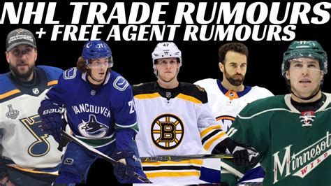 Nhl Trade Rumours Canucks Blues Bruins Isles Nhl Signings Youtube
