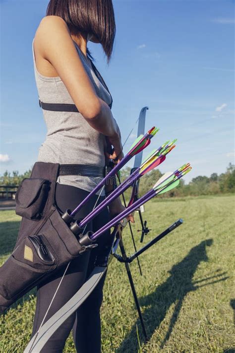 Female Archer Stock Photo Image Of Adult Shooting Focusing 54709002