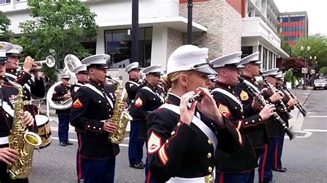 Marine Corps Band Performs After The Parade Portland Oregon June 9