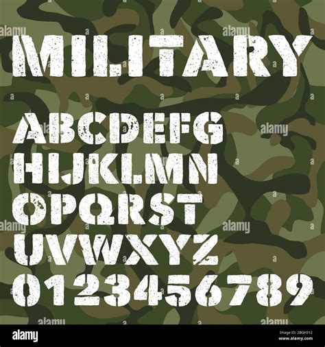 One Army Alphabet Stencils Alphabet Stencils Lettering Alphabet