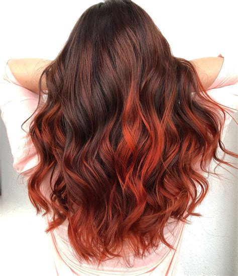 The Hottest Red Balayage Hair Color Ideas Right Now Hairstyles Vip