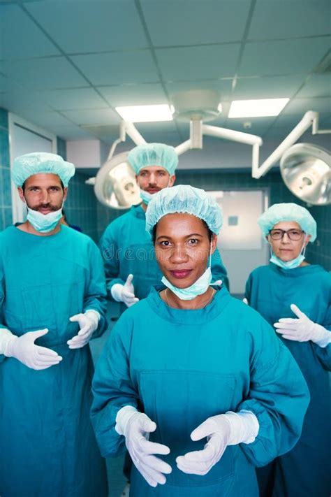 Portrait Of A Successful Medical Surgeon Team Inside Operating Room
