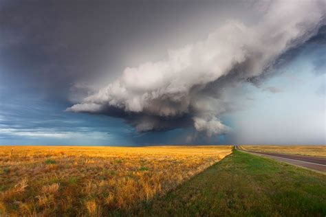 1350x900 Supercell Nature Field Road Storm Grass Clouds Nature