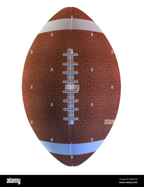 Digitally Rendered Illustration Of An American Football Ball Stock