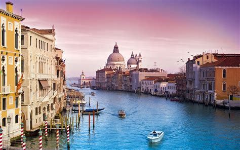 Fond Décran Bateau Mer Paysage Urbain Italie Réflexion Venise
