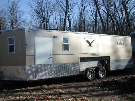 How tall is a yetti aluminum fish house? 8x24 Ice Castle Exterior - Log Cabins | Guides | Boat ...