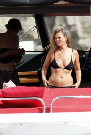 Kate Moss In Bikini On A Luxury Yacht In Ibiza GotCeleb