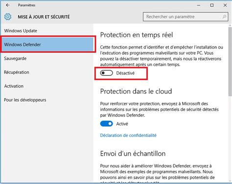 Comment Activer Ou Désactiver Windows Defender Lba