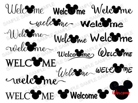 Welcome Svg Cricut Svg Clipart Layered Svg Files For Cricut Cut