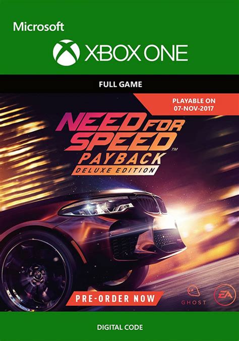 Deutsch (de), english (us), español (es), français (fr), italiano, português (br). Need for Speed Payback Deluxe Edition Xbox One CD Key, Key ...