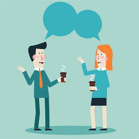 Best Two People Talking Casual Illustrations Royalty Free Vector