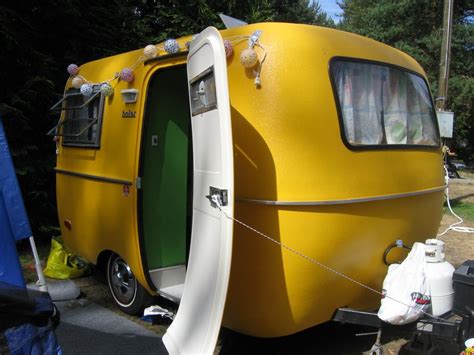 Vintage Trailers Sweet Yellow Boler Vintage Camper Small Campers