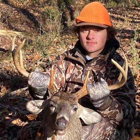 Youth Hunter Kills Anson County Wide Racked 8 Point Buck Carolina