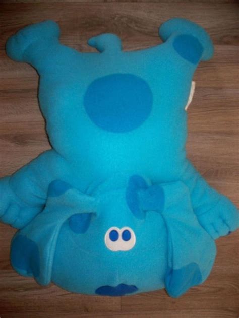 Large blues clues plush pillow pet blue dog puppy 1999 28x22 tv bedtime. RARE - VINTAGE BLUES CLUES BLUE CLUE DOG PLUSH PILLOW 28 ...