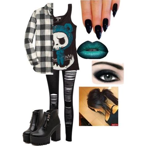 Emo Costume By Kyakya98 On Polyvore Featuring Jcrew Dr Martens Max