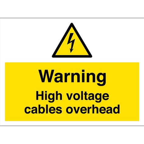 High Voltage Cables Overhead Signs From Key Signs Uk