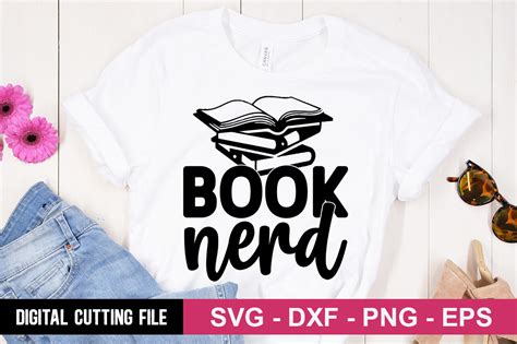 Book Nerd Svg Graphic By Designdealy · Creative Fabrica