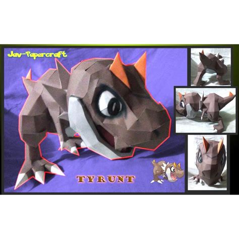 Jual Pokemon Tyrunt Papercraft Shopee Indonesia