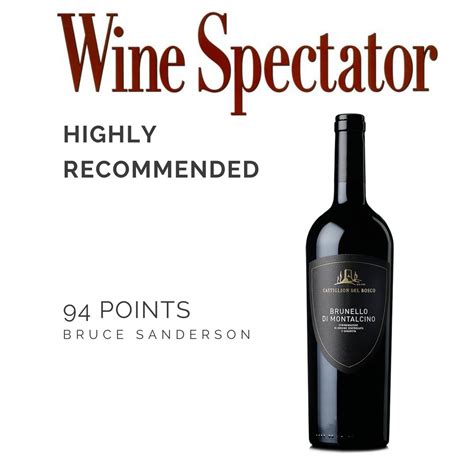 It is highly recommended book to read. HIGHLY RECOMMENDED WINES BY WINE SPECTATOR | Castiglion ...