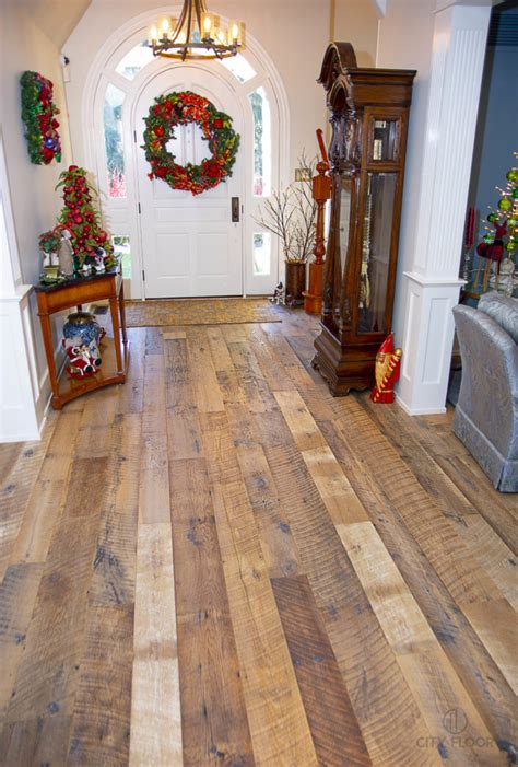 Reclaimed White Oak Barn Wood Floor In Bucks County Pa Wide Plank