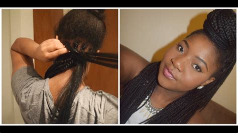 Brush your hair to remove any tangles. BOX BRAID TUTORIAL- HOW TO BRAID YOUR OWN HAIR - YouTube