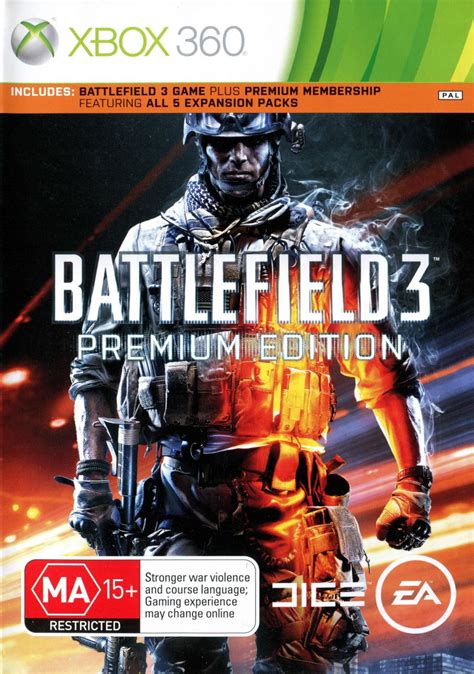 Battlefield 3 Premium 2012 Xbox 360 Box Cover Art Mobygames