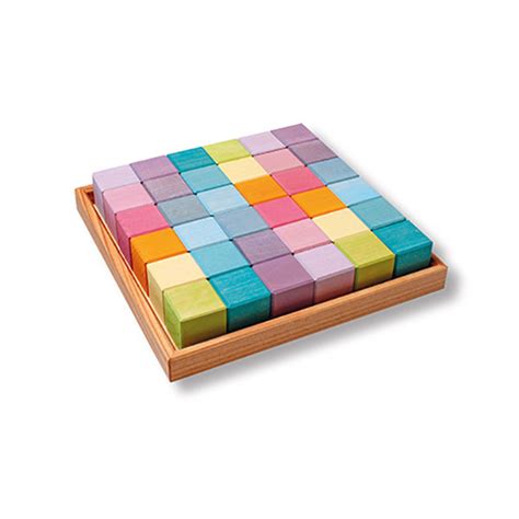 36 Building Cubes Pastel Grimms Pastel Grimm Kleuren