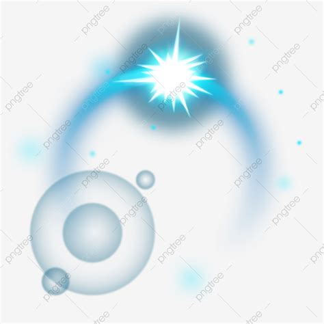 Cartoon Glow Halo Blue Gradient Halo Png Cartoon Free Buckle