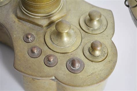 Antique Brass Maco Braga Balance Scale Ebth