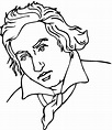 Ludwig Van Beethoven livro de colorir para imprimir e online
