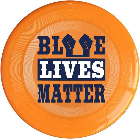 Police Blue Lives Matter High Quality Plastic Flying Disk