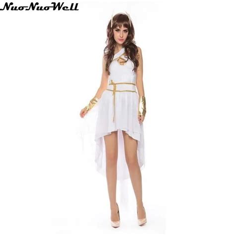 hot sale white sexy egyptian cleopatra costume ladies cleopatra roman toga robe greek goddess