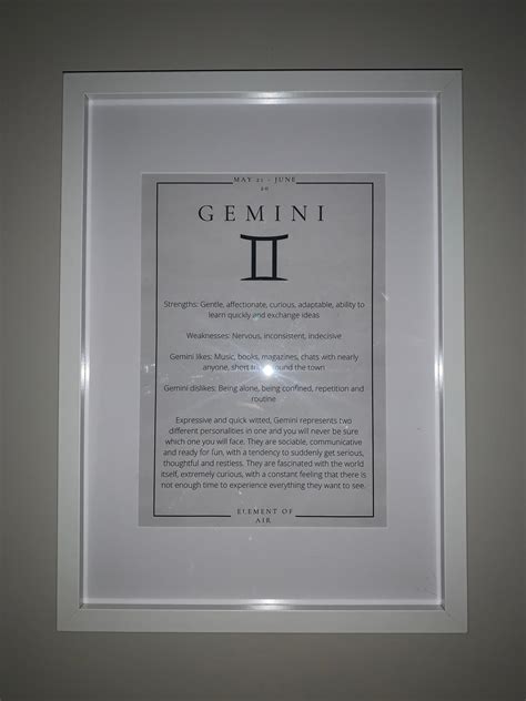 Gemini Poster Etsy