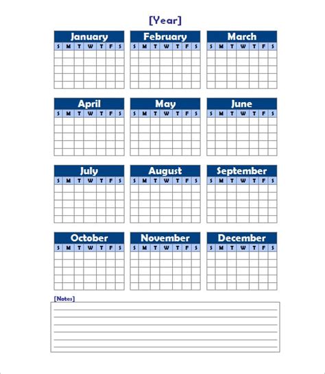 Calendar Template 41 Free Printable Word Excel Pdf Psd Indesign