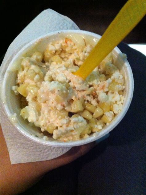 Corn With Mayo Lemon And Cheese We Call It Esquites Yummy Recipes