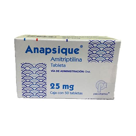 ANAPSIQUE 25MG TABLETAS C 50 Farmacia CHS