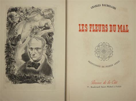 Les Fleurs Du Mal Par Baudelaire Charles Very Good Softcover 1945 First Edition Sekkes